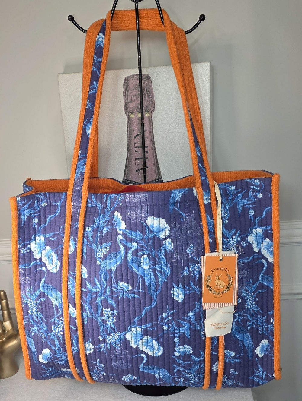 CONIGLIO PALM BEACH Reversible Beach Tote
